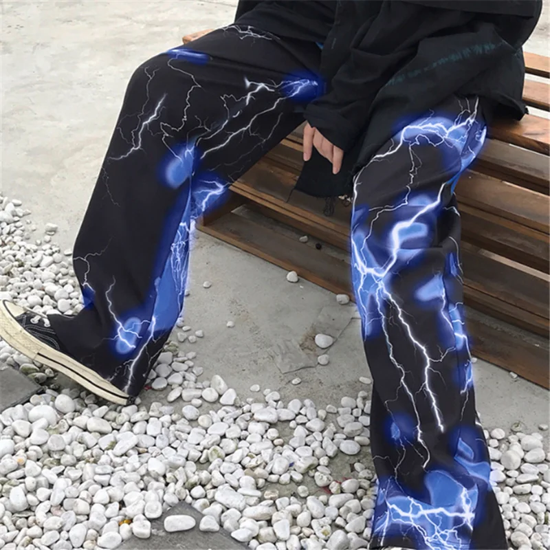 Springtime new ins style Harajuku dark street retro lightning casual pants Europe and America Straight type trousers, Customized color
Springtime new ins style Harajuku dark street retro lightning casual pants Europe and America Straight type trousers, Customized color