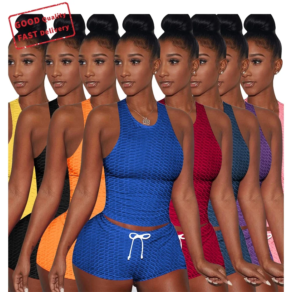 GQ2005 2021 new arrivals two piece set women short yoga sleeveless xs clothing two piece set sports casual two piece set, Picture
GQ2005 2021 new arrivals two piece set women short yoga sleeveless xs clothing two piece set sports casual two piece set, Picture