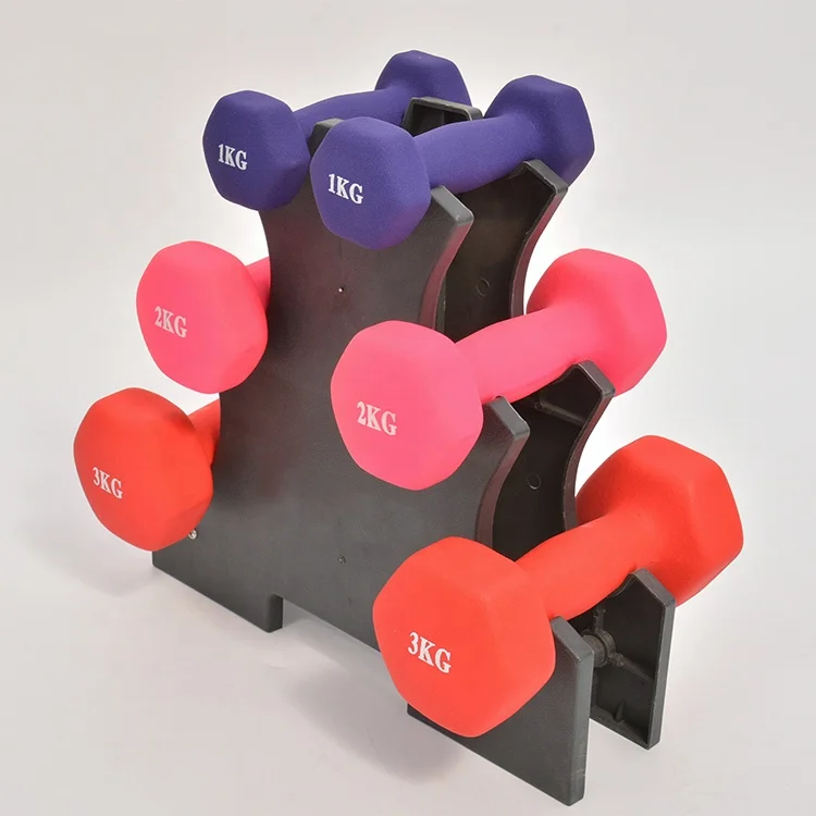 pink dumbbell set