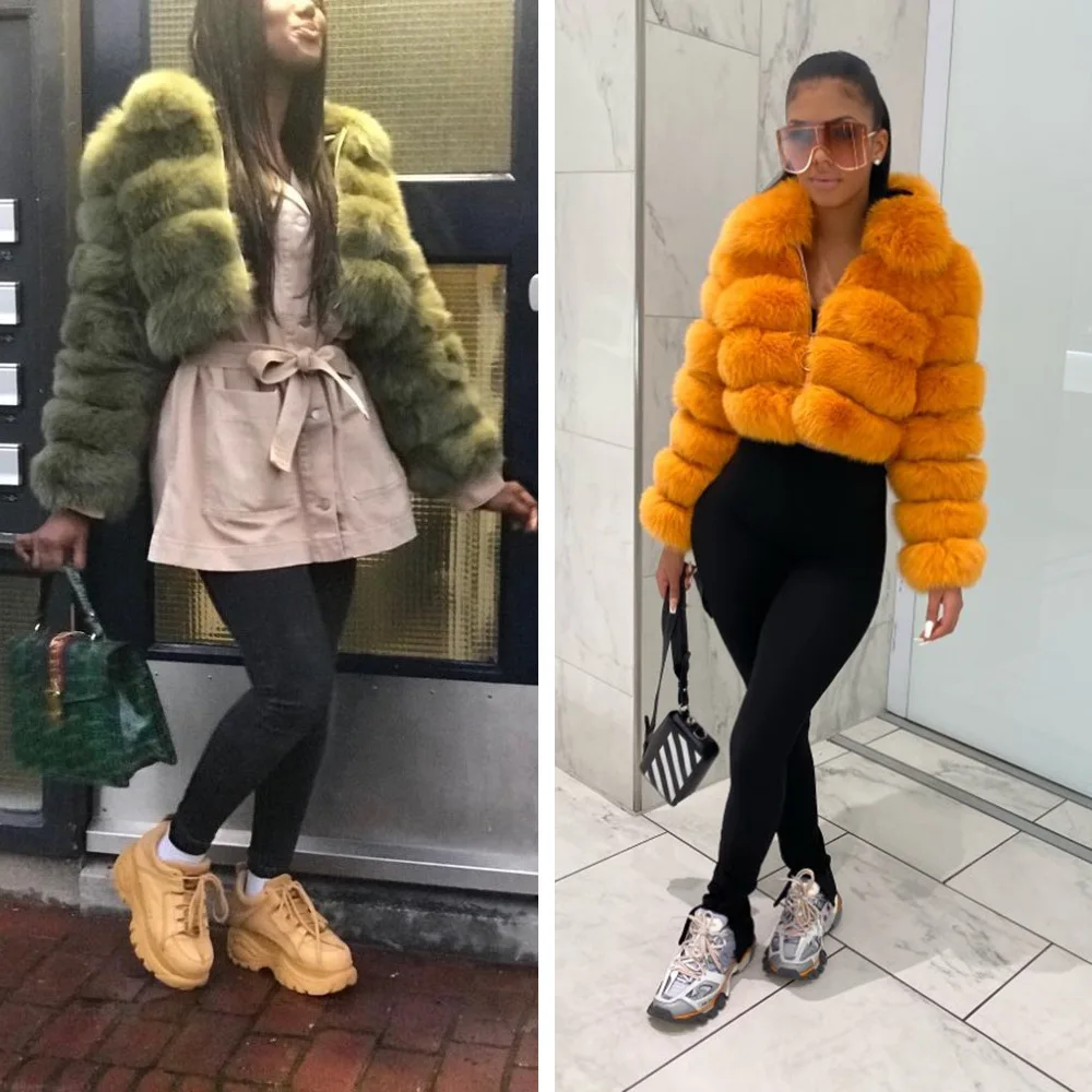 2021 New arrival winter zipper coat fox fur coat women faux fur collar women's jackets coats
2021 New arrival winter zipper coat fox fur coat women faux fur collar women's jackets coats