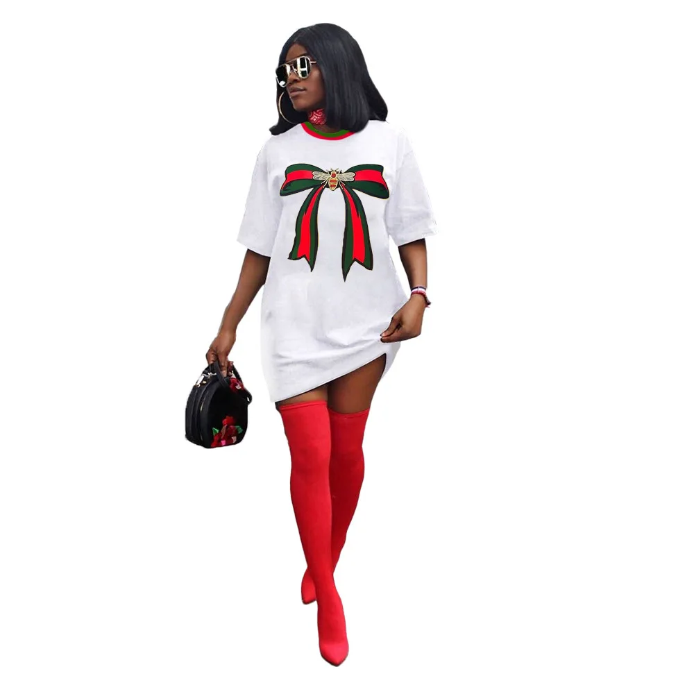 Hot Sales Half Sleeve Printed Summer Dresses Women Clothing Loose Casual Dresses, As show
Hot Sales Half Sleeve Printed Summer Dresses Women Clothing Loose Casual Dresses, As show