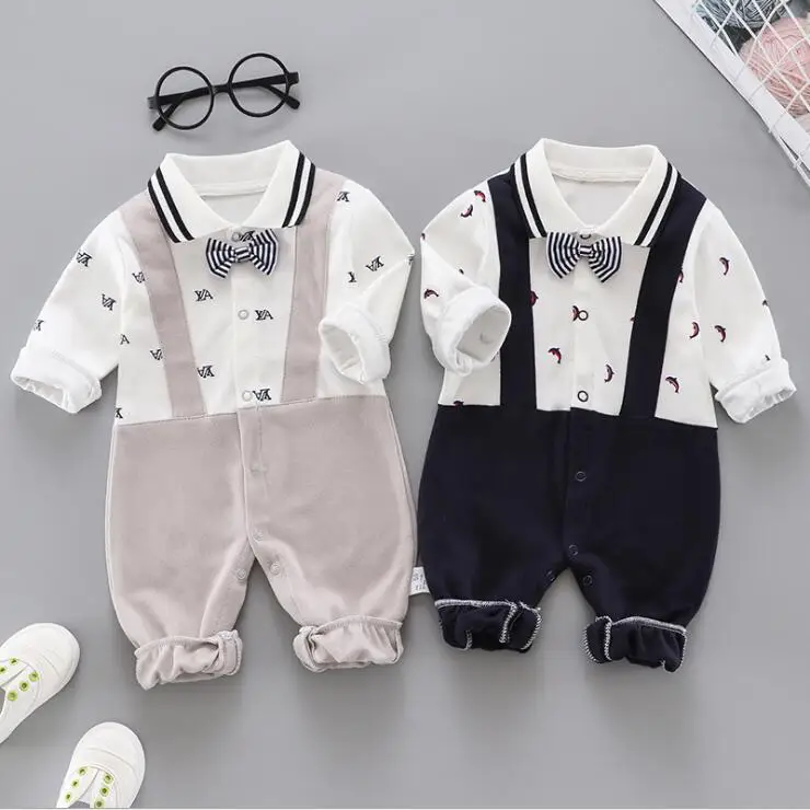 Wholesale Baby Clothes Gentleman Cotton Soft Baby Boys' Rompers Spring and Autumn Newborn Baby Clothes, 6 colors
Wholesale Baby Clothes Gentleman Cotton Soft Baby Boys' Rompers Spring and Autumn Newborn Baby Clothes, 6 colors