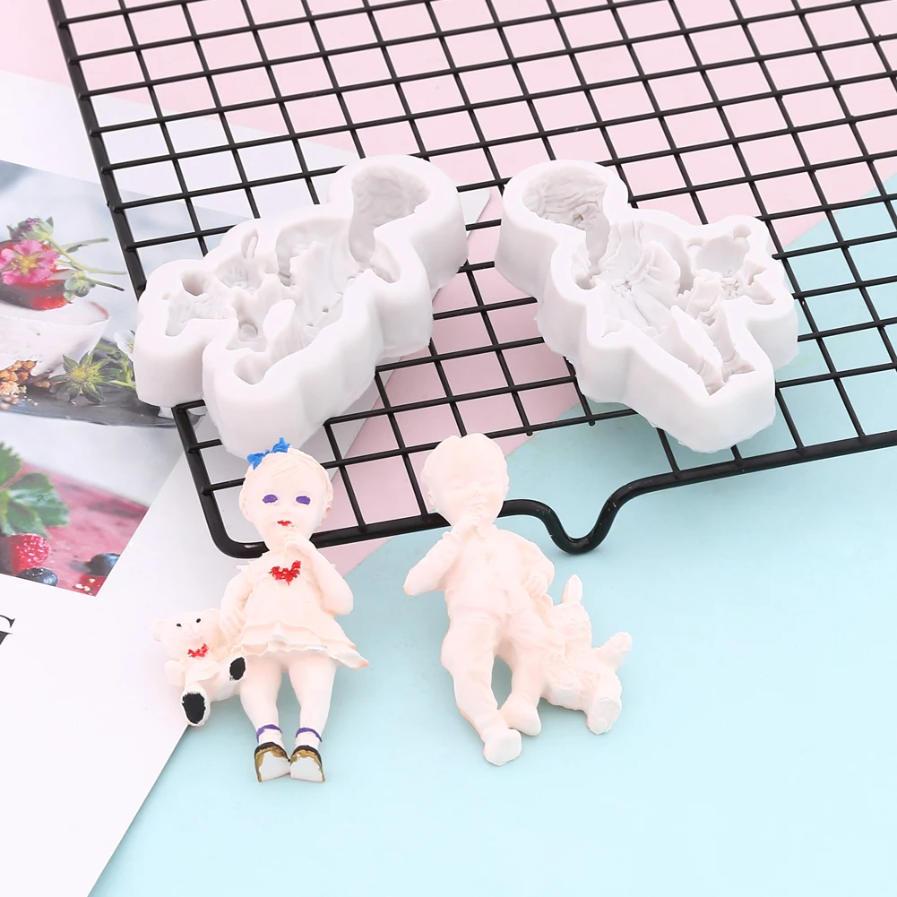 Girl Boy Doll Silicone Mold Cake Decorating Tools Dessert Chocolate Fondant Mold Diy Baking Soap Mould For Birthday Party
Girl Boy Doll Silicone Mold Cake Decorating Tools Dessert Chocolate Fondant Mold Diy Baking Soap Mould For Birthday Party