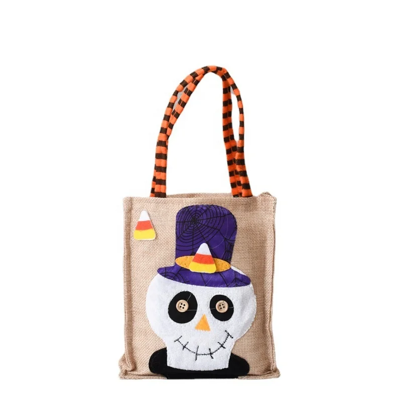 Wholesale Funny Embroidery Witches Linen Reusable Handbag for Treat Bag Kids Halloween Bags for Candy
Wholesale Funny Embroidery Witches Linen Reusable Handbag for Treat Bag Kids Halloween Bags for Candy