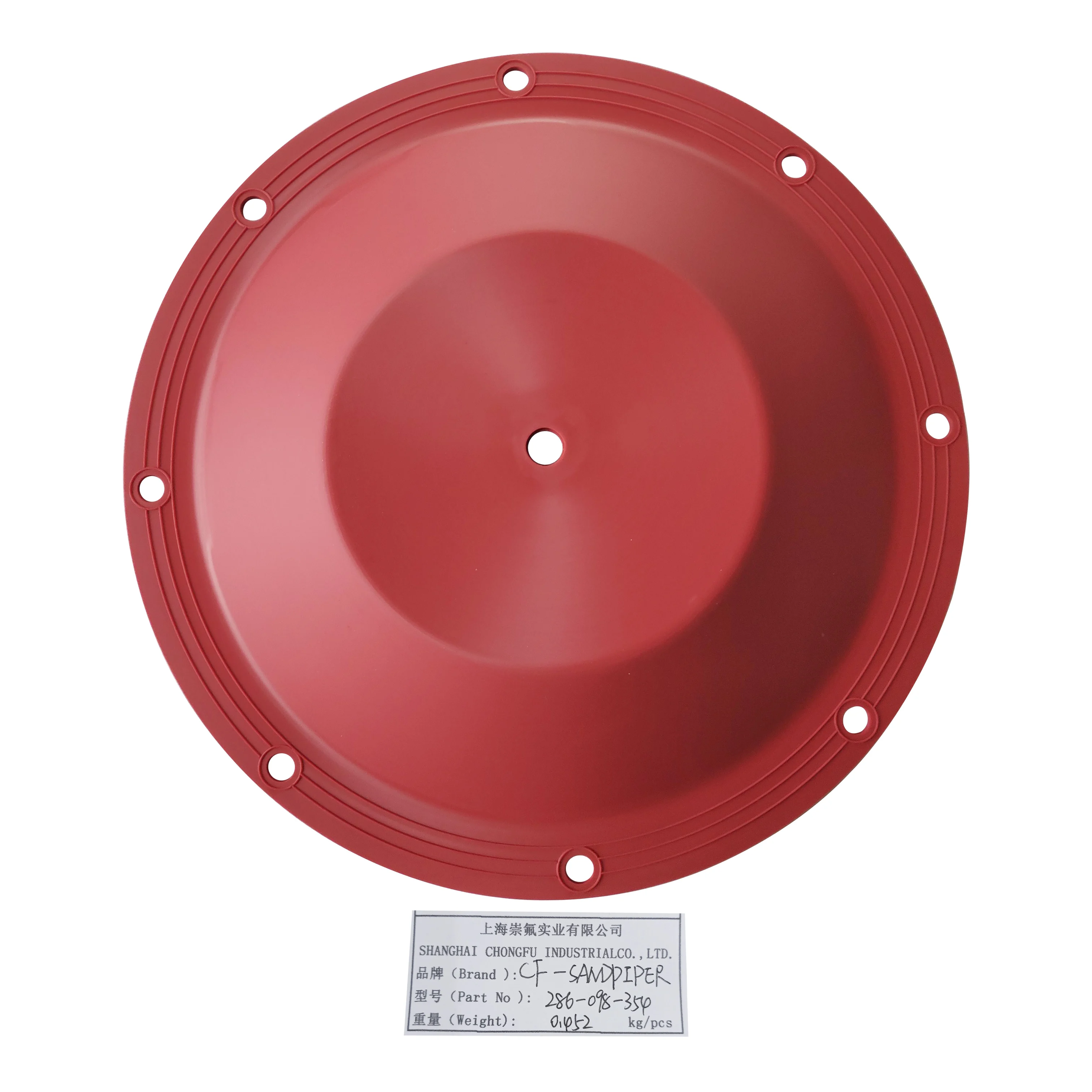 Diafragma 286-098-354 feito de santoprene para fabricação de bombas de 3''