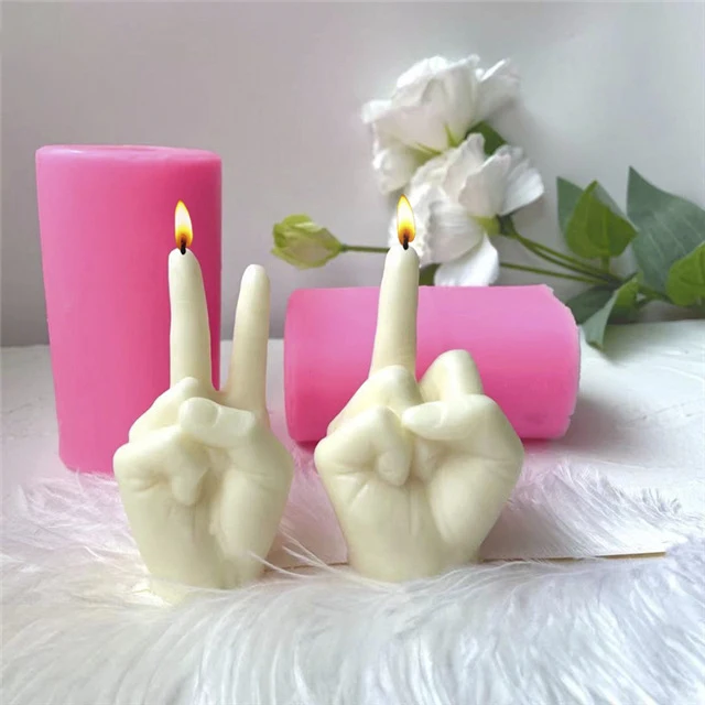 Gesture Silicone Mold Candle Art Middle Finger Hand shape Candle Molds Making, Random
Gesture Silicone Mold Candle Art Middle Finger Hand shape Candle Molds Making, Random