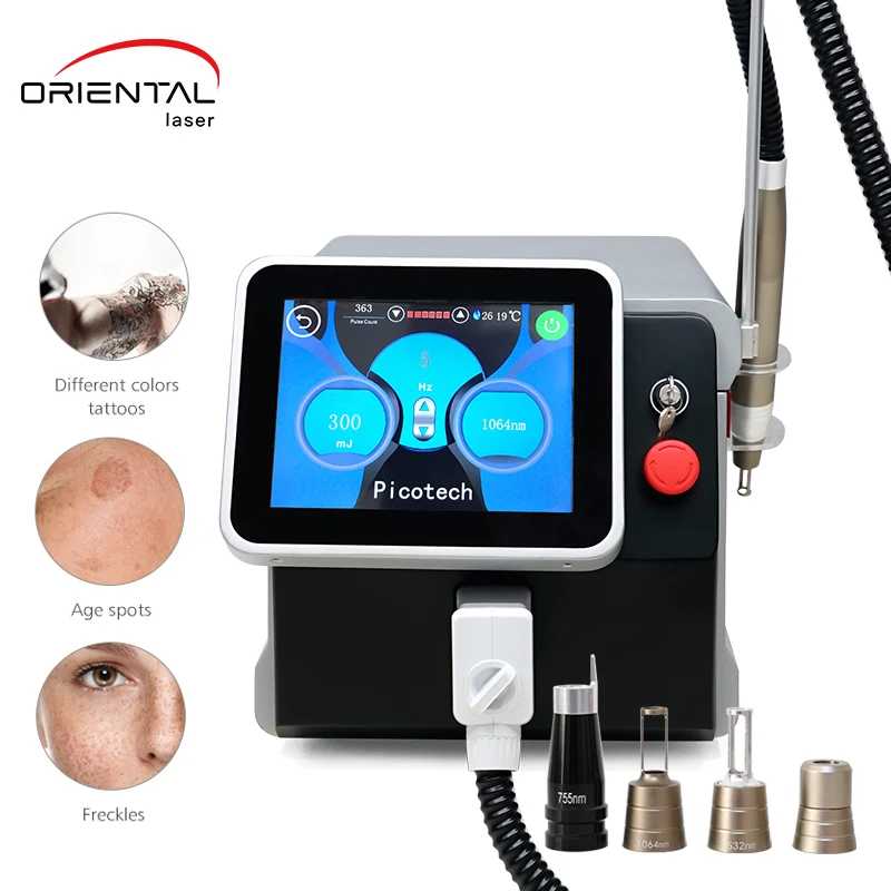 Oriental-laser newest laser picosecond tattoo pigment removal picosecond laser tattoo removal machine, Black
Oriental-laser newest laser picosecond tattoo pigment removal picosecond laser tattoo removal machine, Black