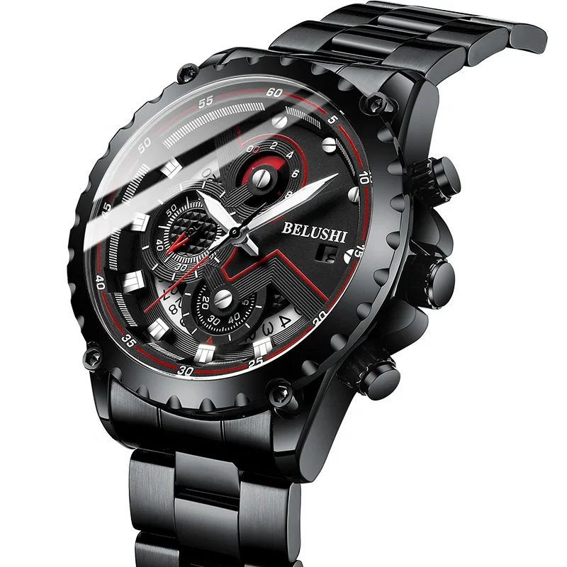 Classic Unique Men Designer Watch High Quality Luxury Luminous Watches Waterproof Mens Black Chronograph Watch
Classic Unique Men Designer Watch High Quality Luxury Luminous Watches Waterproof Mens Black Chronograph Watch