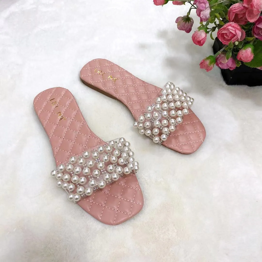 sandals for women 2021 Classic Pearl Diamond decorative sandals fashion versatile flat bottomed women's slippers
sandals for women 2021 Classic Pearl Diamond decorative sandals fashion versatile flat bottomed women's slippers