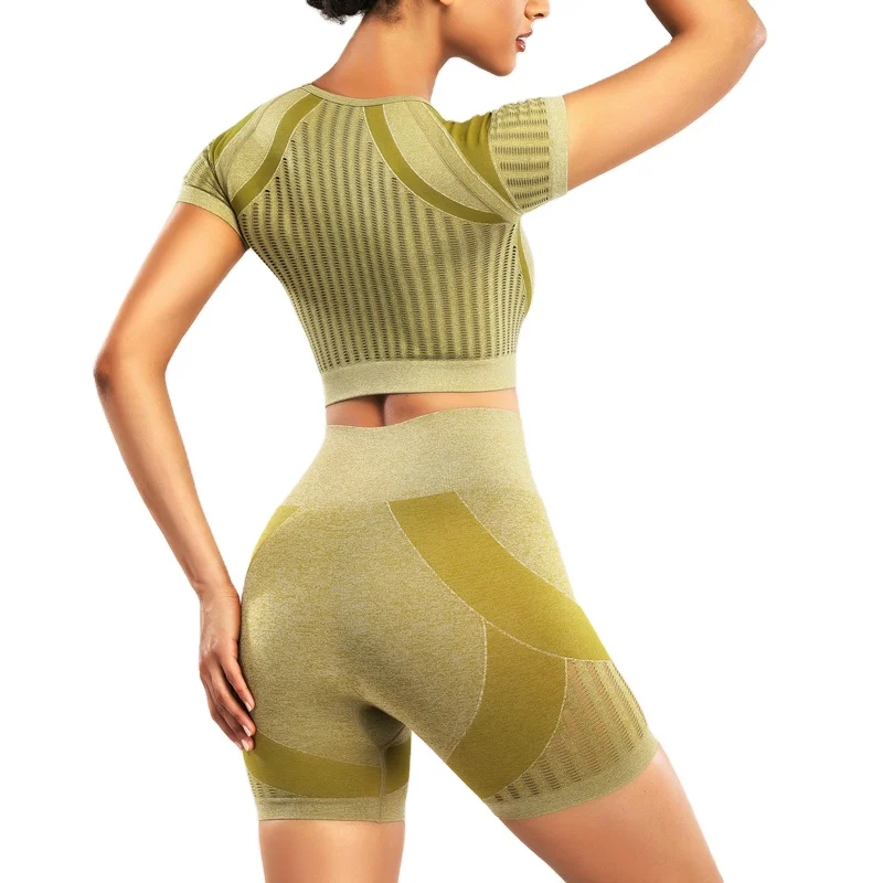 sportswear Gym Fitness Sets custom scrunch seamless womens two piece yoga set biker shorts set
sportswear Gym Fitness Sets custom scrunch seamless womens two piece yoga set biker shorts set