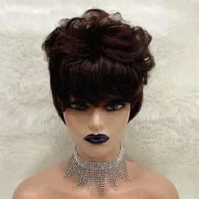 Letsfly Non Lace Machine Made Wigs #2/33 Short Pixis Cut Wigs Fashion Style #4 Hair Wigs 5Pcs Cheap Wholesales Free Shipping
Letsfly Non Lace Machine Made Wigs #2/33 Short Pixis Cut Wigs Fashion Style #4 Hair Wigs 5Pcs Cheap Wholesales Free Shipping