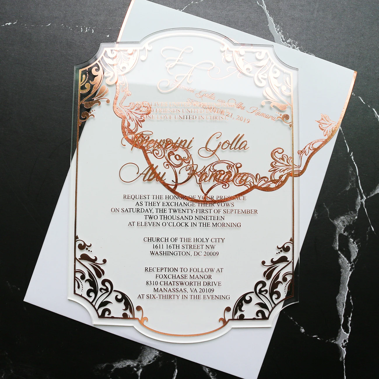 personal invitation card