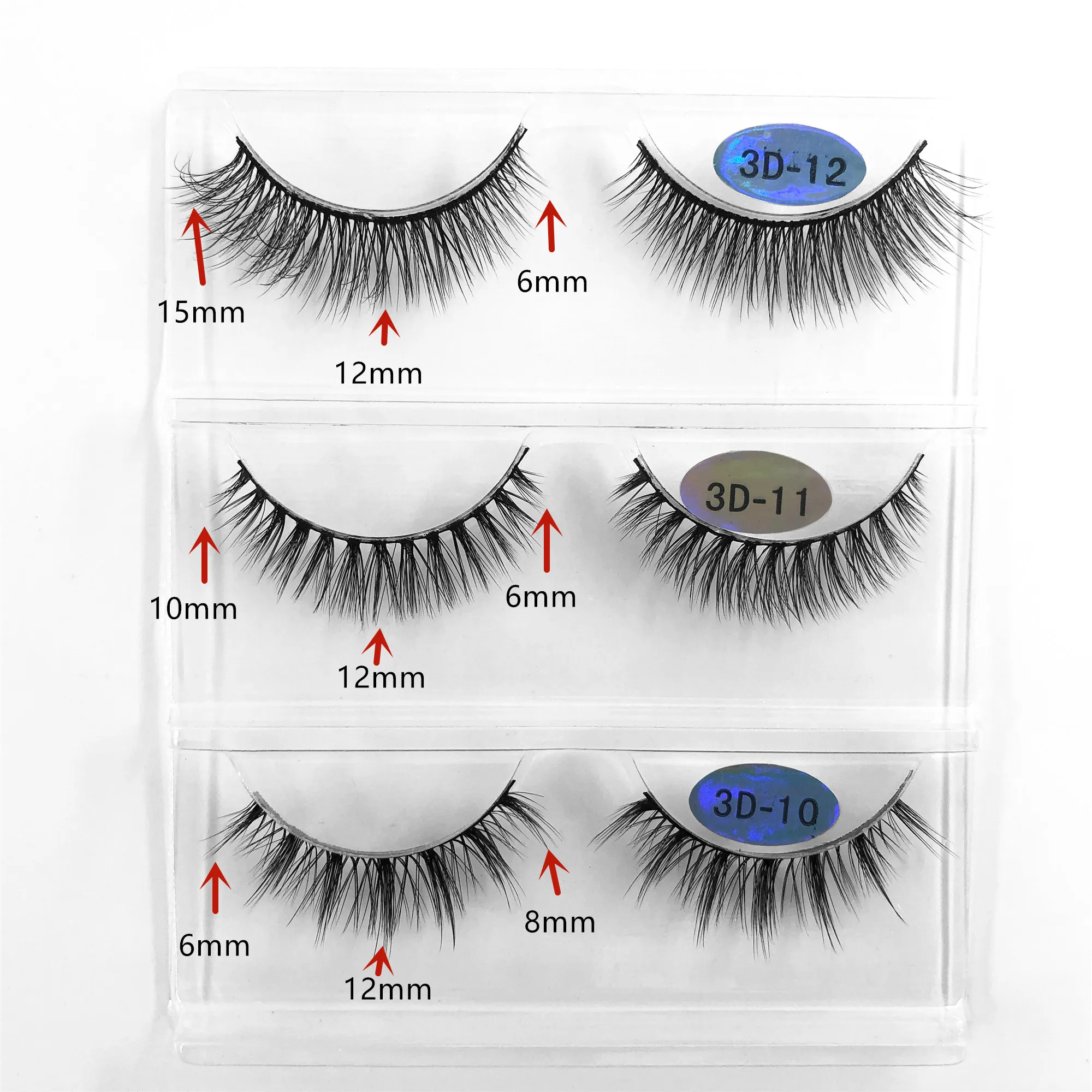 3D natural synthetic fiber 100% handmade day makeup beauty eyelashes three pairs, Black
3D natural synthetic fiber 100% handmade day makeup beauty eyelashes three pairs, Black