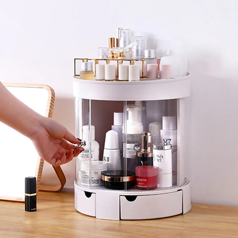 New double door Makeup box round cosmetic storage organizer transparent lipstick shelf desktop cosmetic jewelry storage case
New double door Makeup box round cosmetic storage organizer transparent lipstick shelf desktop cosmetic jewelry storage case