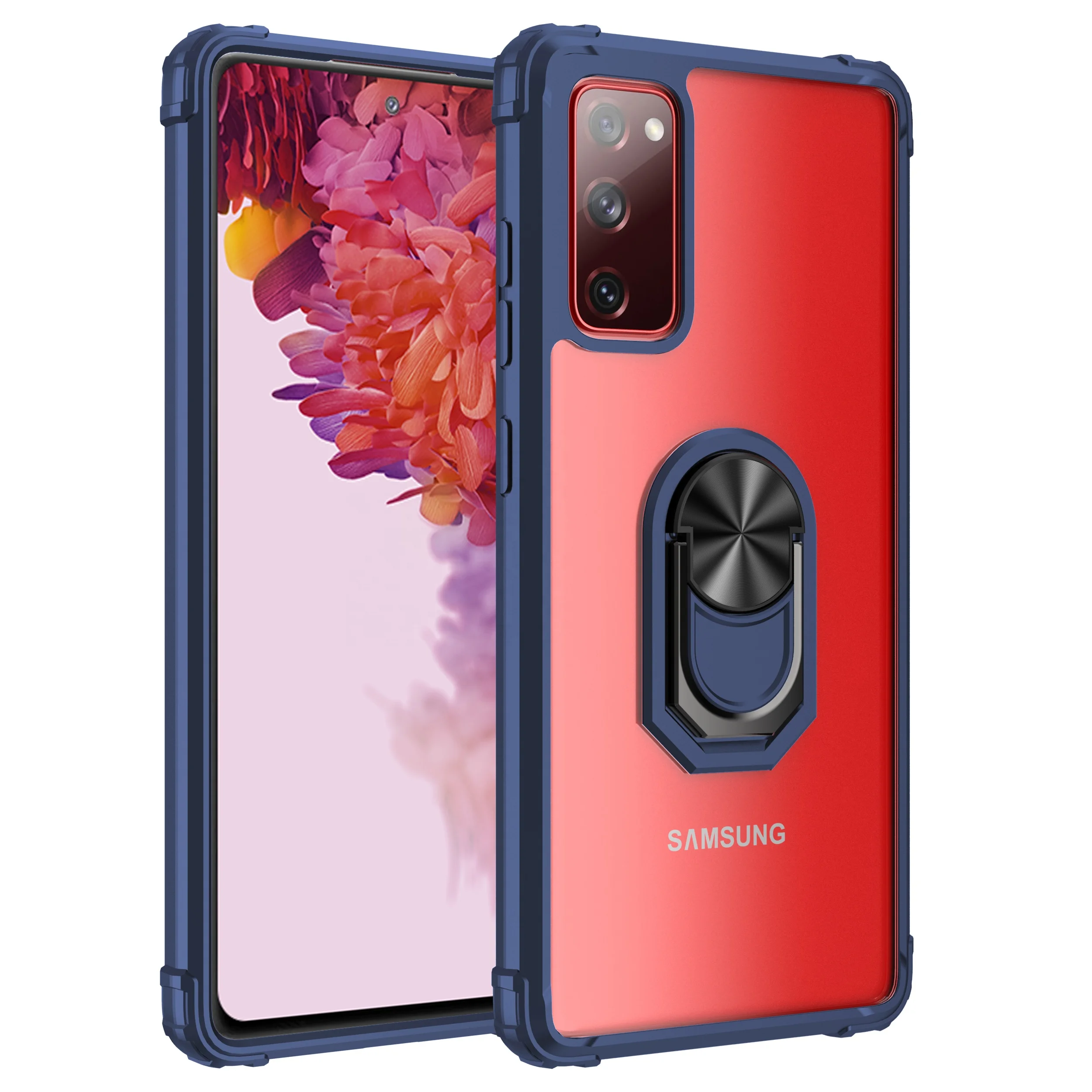 Shockproof Acrylic Clear Back With Rotation Ring Kickstand Phone Case Cover For Samsung Galaxy S20 FE S21 Plus Ultra Phone Case, 4 colors
Shockproof Acrylic Clear Back With Rotation Ring Kickstand Phone Case Cover For Samsung Galaxy S20 FE S21 Plus Ultra Phone Case, 4 colors