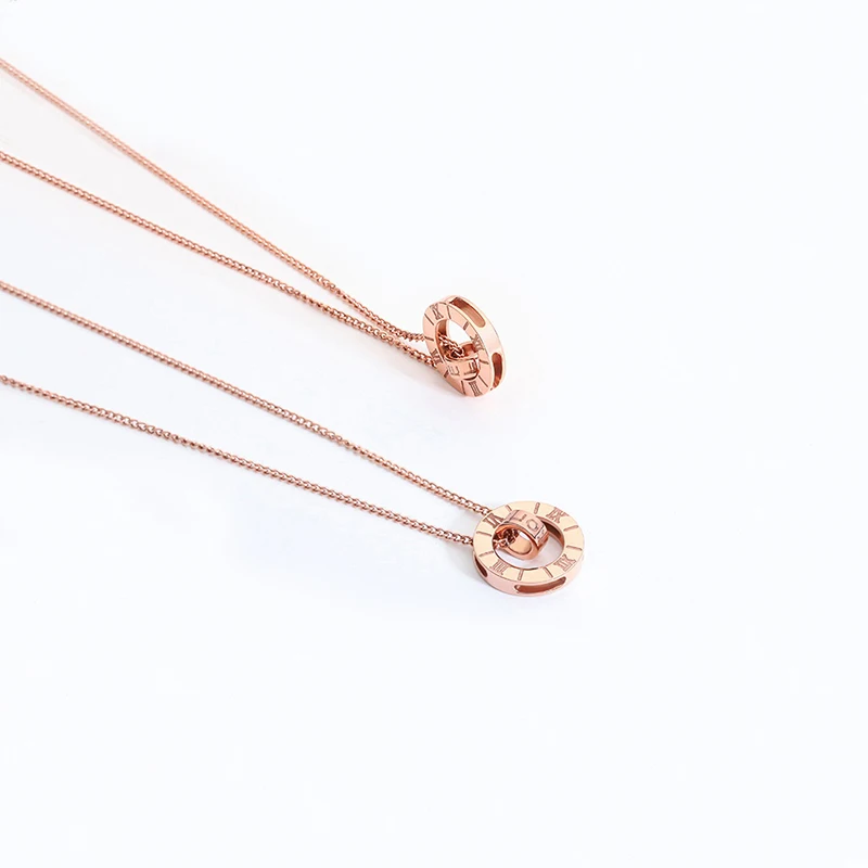 Stainless steel niche design sense in 100 languages I love you crystal rose gold necklace
Stainless steel niche design sense in 100 languages I love you crystal rose gold necklace