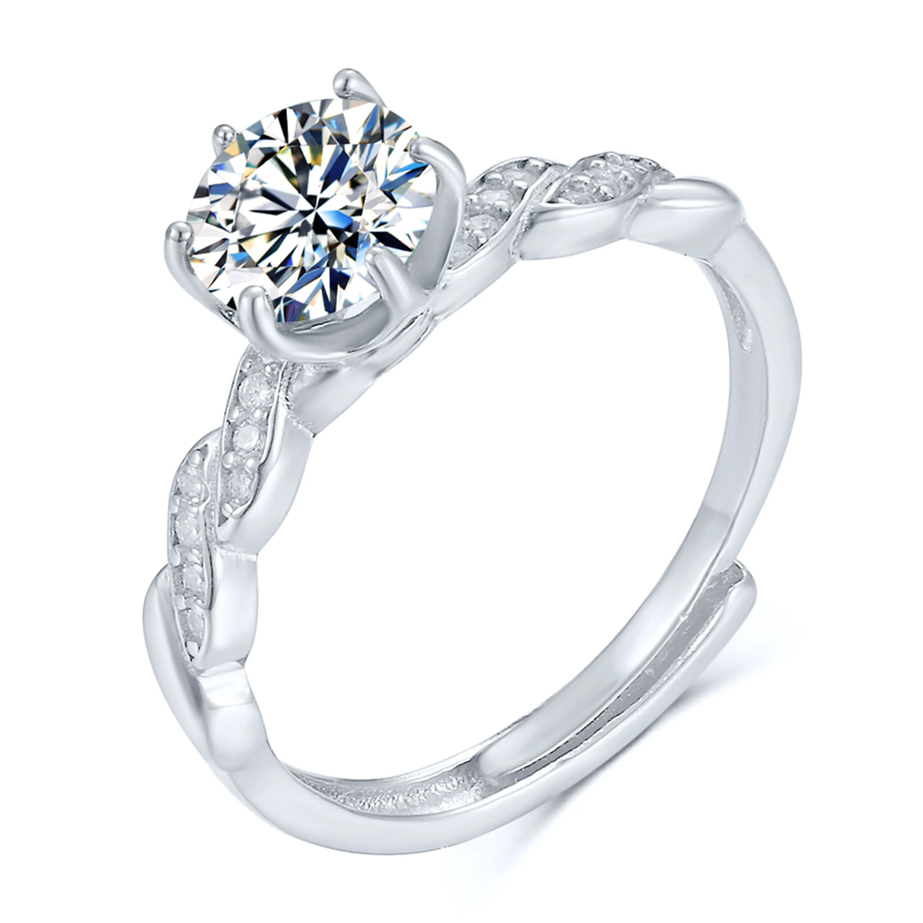 High Quality 925 Sterling Silver Wedding Engagement 0.98 Carat Diamond Moissanite Ring/moissanite silver for women ring
High Quality 925 Sterling Silver Wedding Engagement 0.98 Carat Diamond Moissanite Ring/moissanite silver for women ring