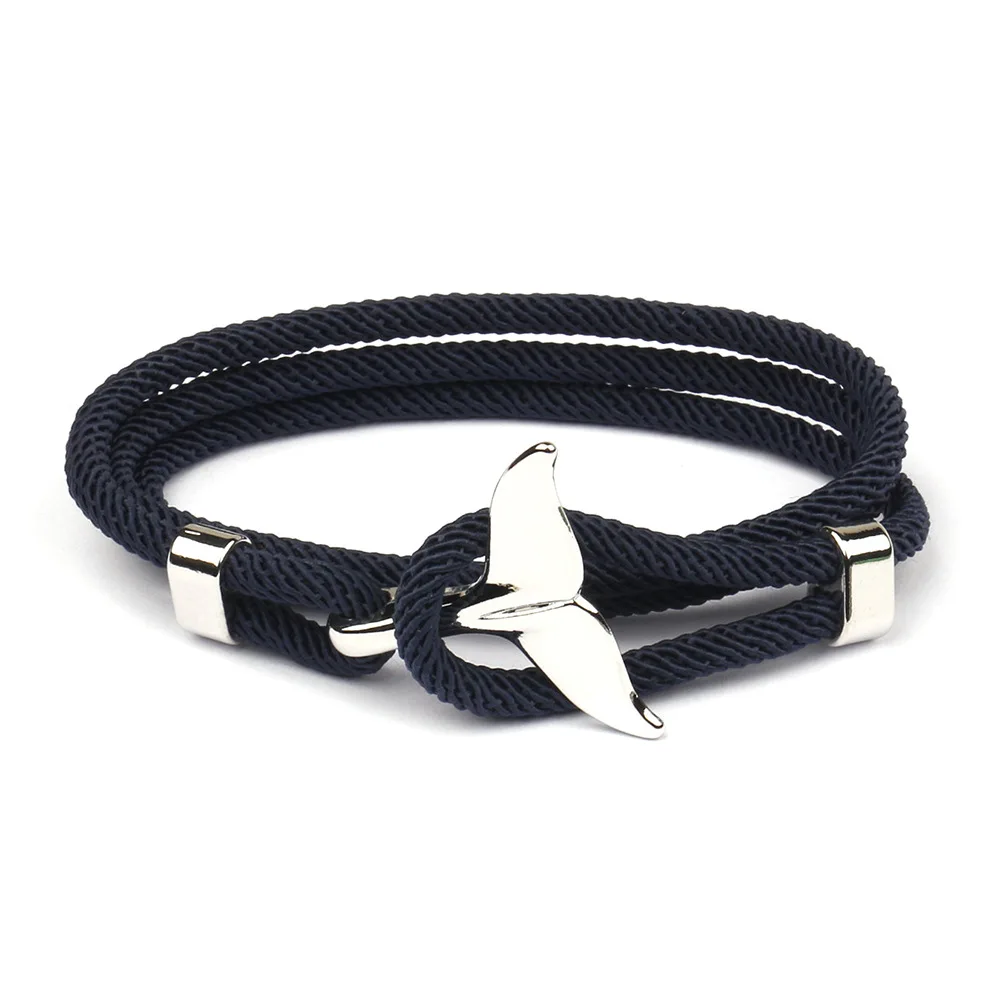 Whale Tail Rope Couple Men's and Women's Bracelet INS Simple Woven Rope Bracelet, Silver,black
Whale Tail Rope Couple Men's and Women's Bracelet INS Simple Woven Rope Bracelet, Silver,black