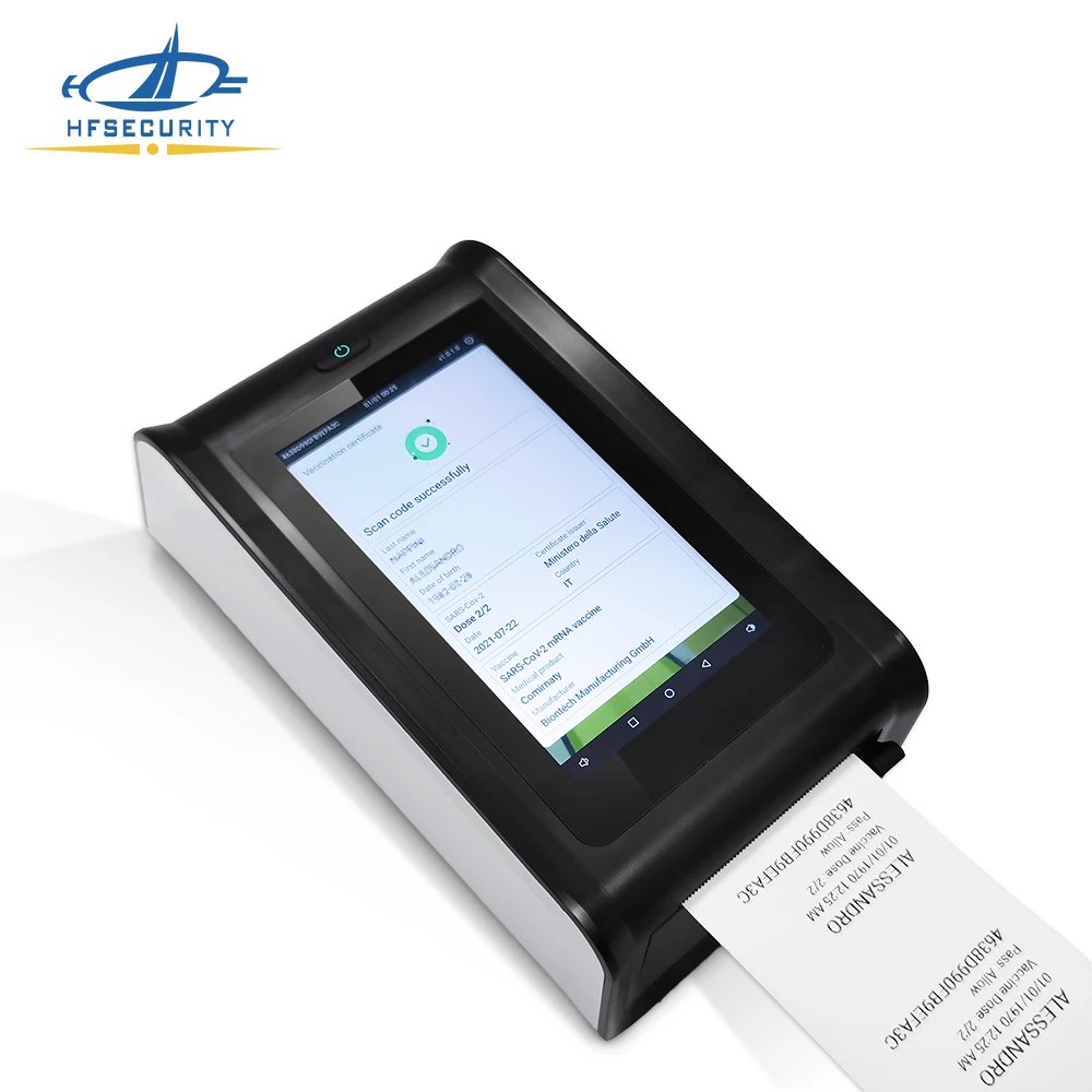 HFSecurity HF50C 5 inch Screen Wifi Android POS Payment 2D Scanner UK Europe Green Pass Health Code Reader
HFSecurity HF50C 5 inch Screen Wifi Android POS Payment 2D Scanner UK Europe Green Pass Health Code Reader