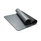 eco friendly round pu rubber natur hemp travel yoga mat