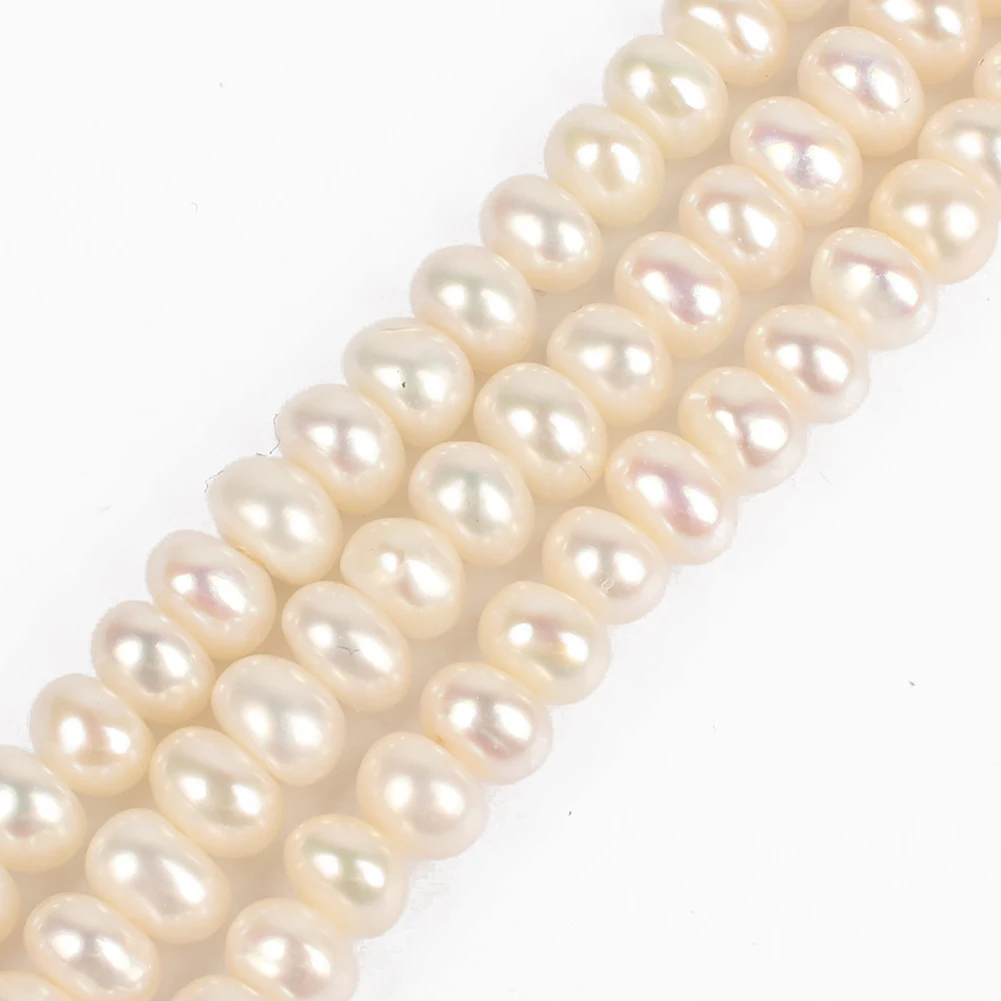 Wholesale 6-7mm White Oblate Shape Rondelle Natural Pearl Loose Beads for Jewelry Making DIY
Wholesale 6-7mm White Oblate Shape Rondelle Natural Pearl Loose Beads for Jewelry Making DIY