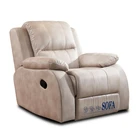 Single seat leather living room sofa electric recliner fashion fabric sofa