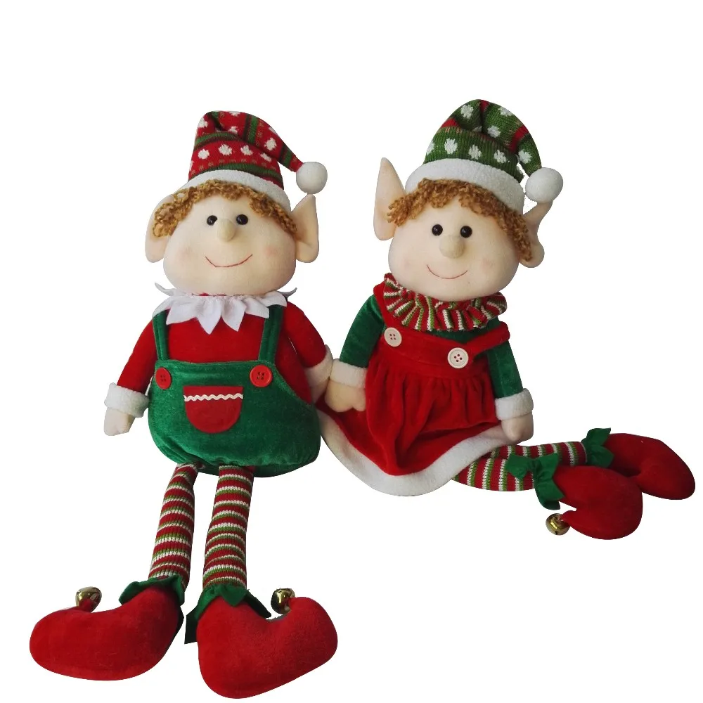 2017 hot sale christmas gift plush elf doll toy