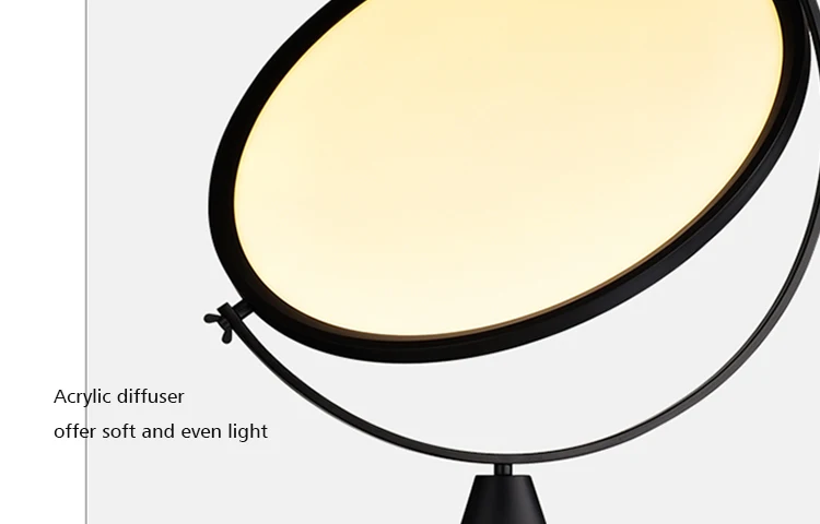 Creative simple modern led light floor LED acrylic reflector standing light