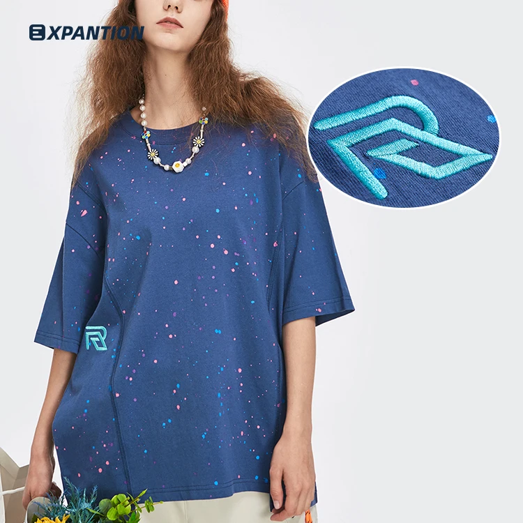 EXP wholesale summer fashion streetwear 100% cotton drop shoulder men unisex embroidered tshirts, 2 colors
EXP wholesale summer fashion streetwear 100% cotton drop shoulder men unisex embroidered tshirts, 2 colors