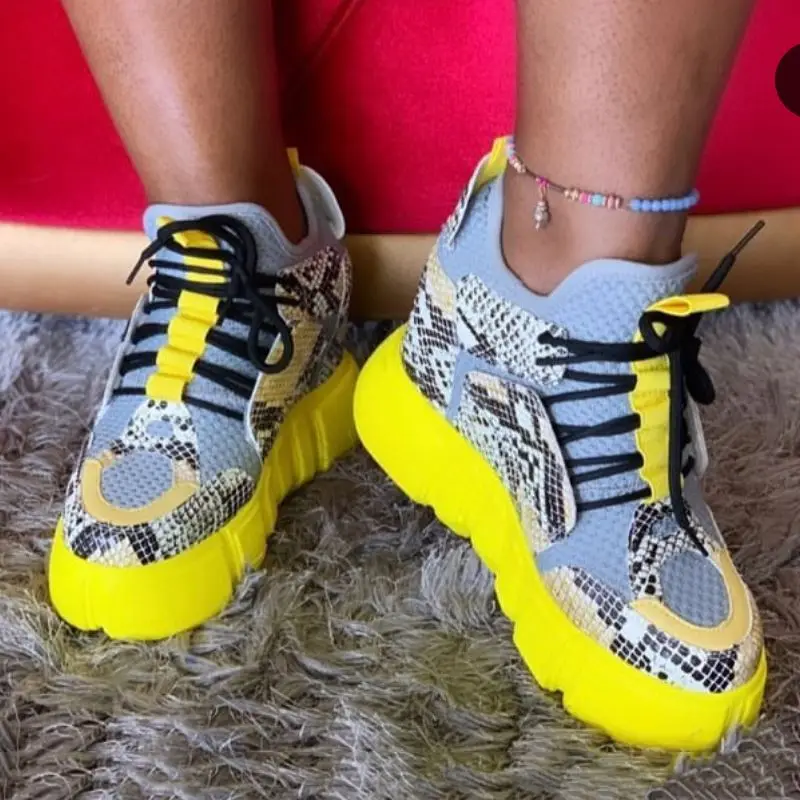 Hot selling High Platform women's sneakers ladies casual fashion snakeskin sports shoes, As picture
Hot selling High Platform women's sneakers ladies casual fashion snakeskin sports shoes, As picture
