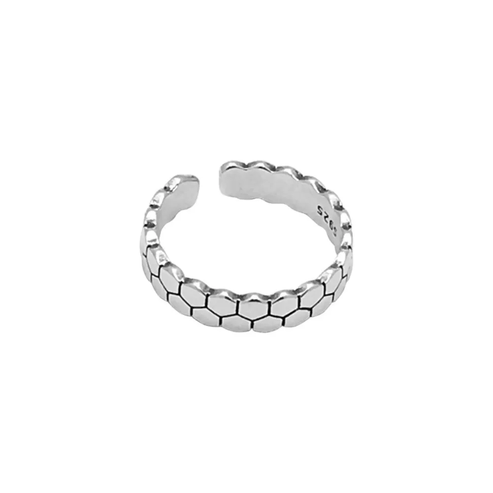 R245 Latest Design jewelry silver ring 925 sterling silver adjustable honeycomb rings for women
R245 Latest Design jewelry silver ring 925 sterling silver adjustable honeycomb rings for women