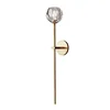 Moroccan Gold Bronze Hand Blown Glass Crystal Wall Sconce for Hotel