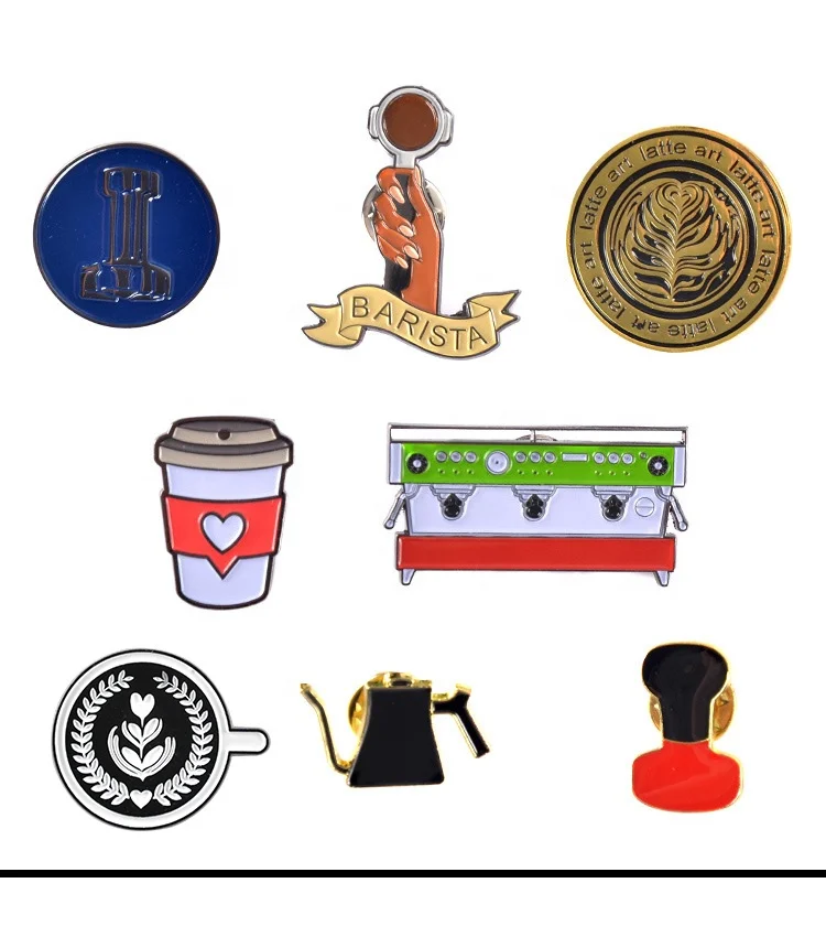 Coffee Accessories Cartoon Badges Metal Alloy Brooch for Barista Custom Pin Badge, Picture
Coffee Accessories Cartoon Badges Metal Alloy Brooch for Barista Custom Pin Badge, Picture