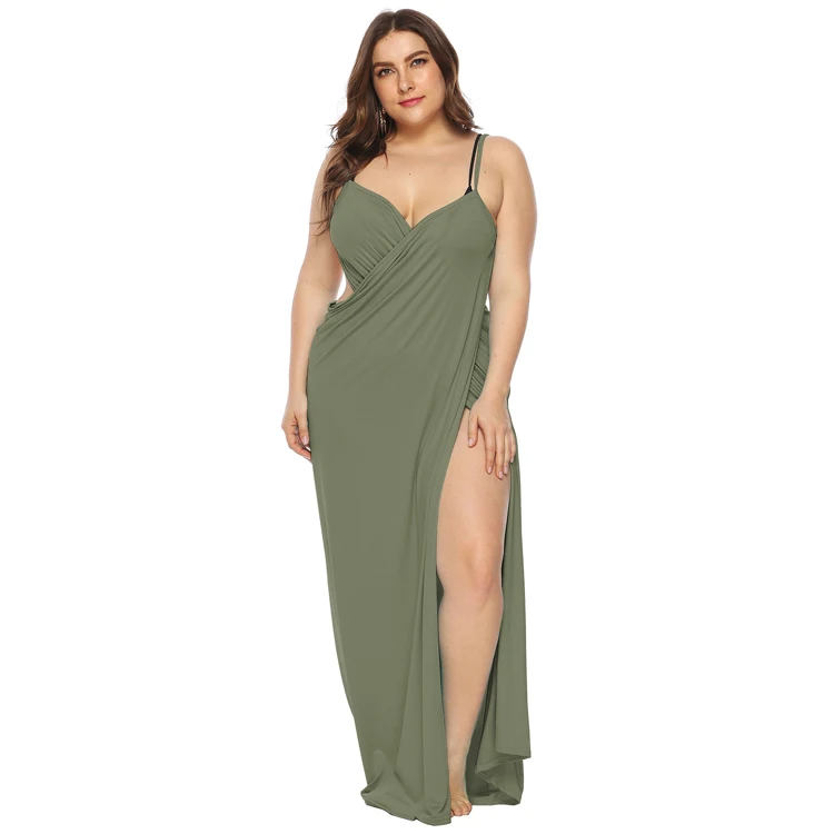 New Style Fashion Women Sling Backless Swimwear Plus Size Cover Up Wrap Maxi Long Beach Dress
New Style Fashion Women Sling Backless Swimwear Plus Size Cover Up Wrap Maxi Long Beach Dress