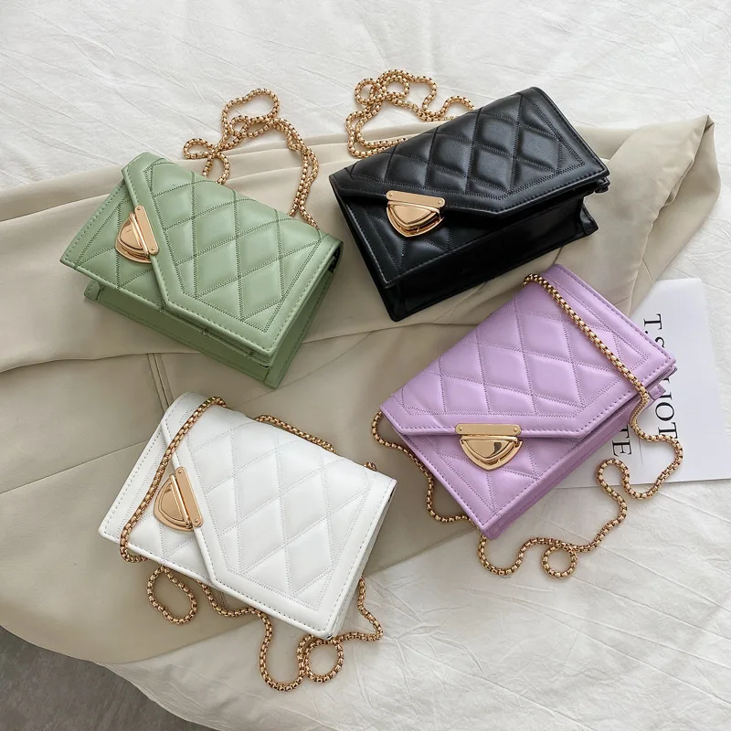 New trendy fashion PU handbags checkered small square bag checked one shoulder diagonal small bag, Customizable
New trendy fashion PU handbags checkered small square bag checked one shoulder diagonal small bag, Customizable