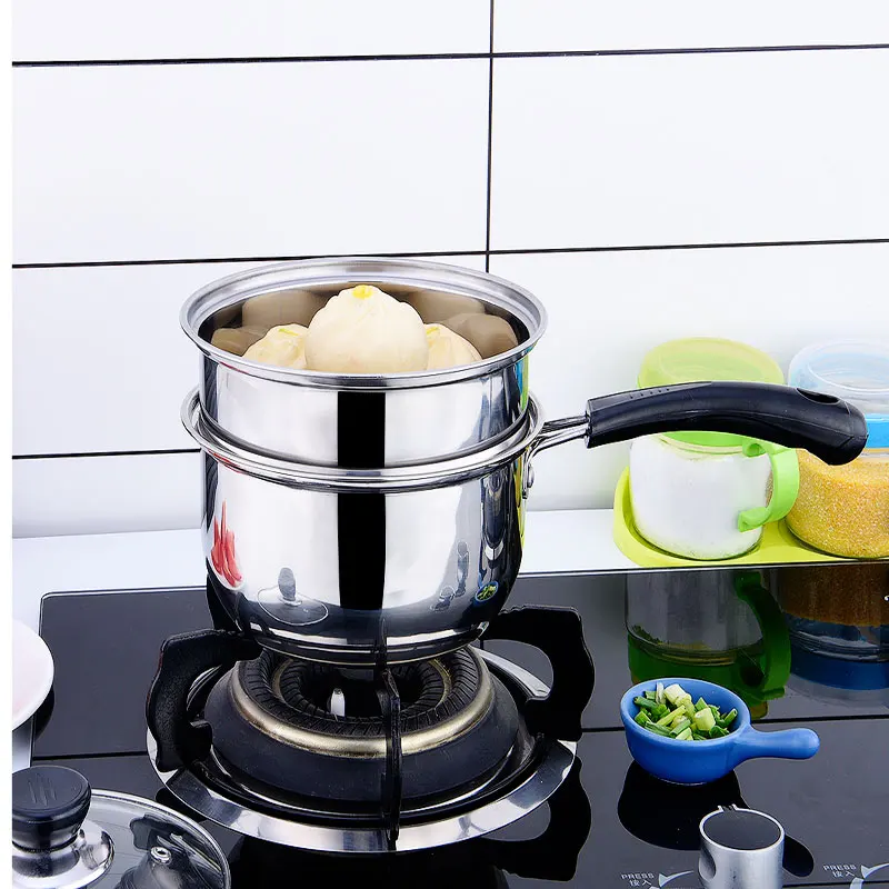 Stainless steel steamer pot two layer steamer stock pot for Kitchen daily use, Stainless steel color
Stainless steel steamer pot two layer steamer stock pot for Kitchen daily use, Stainless steel color