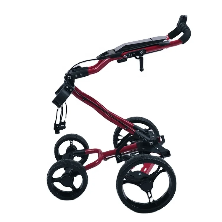 Hot Sale Red Golf Push Cart Trolley Aluminum 4 Wheel Easy Folding Golf Trolley With Scoring Device
Hot Sale Red Golf Push Cart Trolley Aluminum 4 Wheel Easy Folding Golf Trolley With Scoring Device