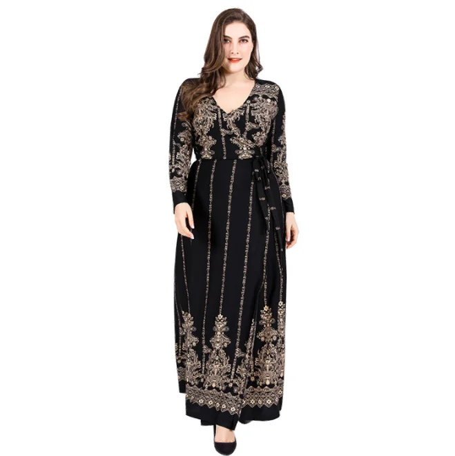 2021 spring elegant party casual maxi dress new style long sleeved women's Clothing printed long lace skirt
2021 spring elegant party casual maxi dress new style long sleeved women's Clothing printed long lace skirt