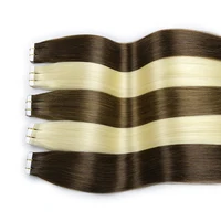 Luxury quality virgin remy human hair cuticle aligned tape in hair extensions in stock
Luxury quality virgin remy human hair cuticle aligned tape in hair extensions in stock