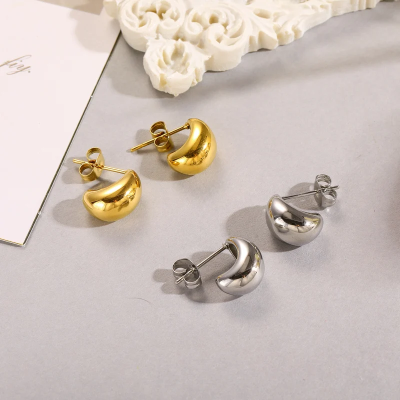 Simple Mini Water Drop Shape Temperament Waterproof Stainless Steel Needle Hollow Earring Gold Plated Teardrop Chunky Earrings
Simple Mini Water Drop Shape Temperament Waterproof Stainless Steel Needle Hollow Earring Gold Plated Teardrop Chunky Earrings