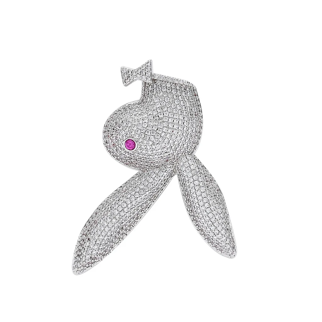 European and American iced out pendant hip hop jewelry red-eye rabbit pendant zircon inverted rabbit men's hip-hop pendant
European and American iced out pendant hip hop jewelry red-eye rabbit pendant zircon inverted rabbit men's hip-hop pendant