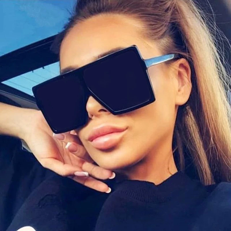 Oversized Shades Sunglasses Women Black Fashion Square Big Frame Sun Glasses Female Vintage Retro Glasses Unisex Oculos Feminino
Oversized Shades Sunglasses Women Black Fashion Square Big Frame Sun Glasses Female Vintage Retro Glasses Unisex Oculos Feminino