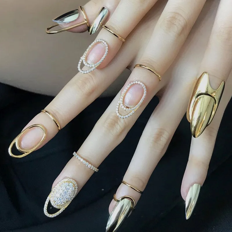 Duoying anillos mujer copper gold plated ring hot selling crystal finger ring women unique nail ring, Gold, silver
Duoying anillos mujer copper gold plated ring hot selling crystal finger ring women unique nail ring, Gold, silver