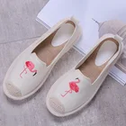 Colorful Fashion Jute Sole Canvas Shoes, Espadrilles In Hemp Sole Unisex Shoes For Women