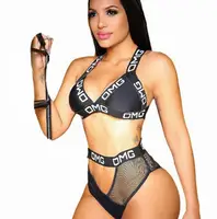 Two Pieces Fashion Womens Sexy Letter Printed Bandage Mesh Sports Shorts Yoga Bra And Panty Set Bikini Swimwear
Two Pieces Fashion Womens Sexy Letter Printed Bandage Mesh Sports Shorts Yoga Bra And Panty Set Bikini Swimwear