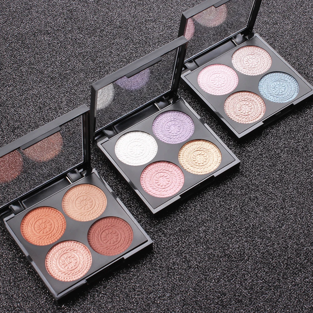 

Miss Rose 7001-125N shimmering pearly matte eyeshadow palette muti color fine powder high quality bright make up eye shadow pans, 8 colors