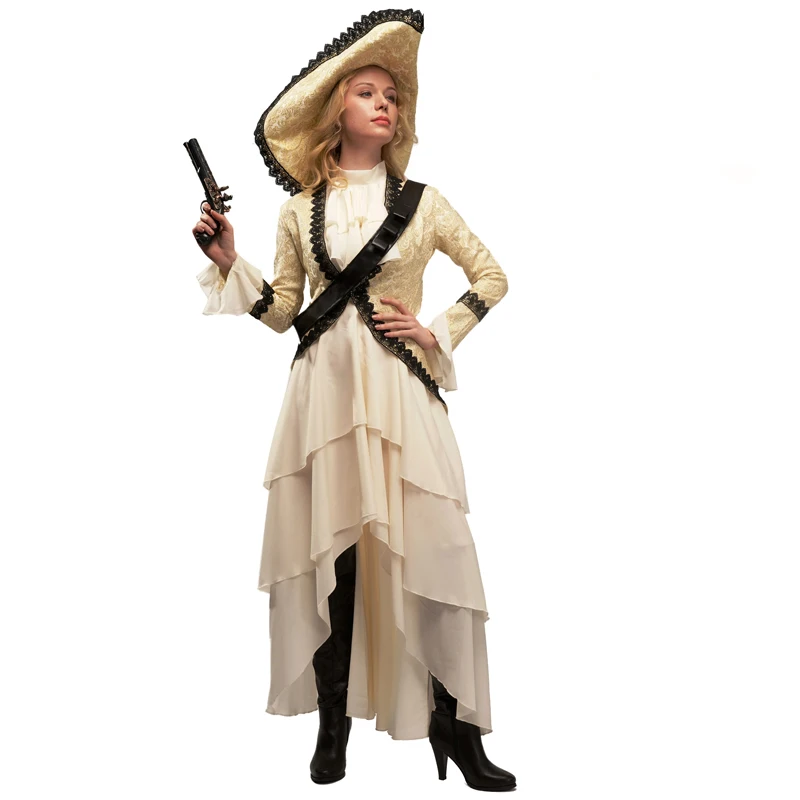 Dress Up Carnival Party Cosplay Pirate Costume Luxury gorgeous Elegant Noble Pirate Dress For Women
Dress Up Carnival Party Cosplay Pirate Costume Luxury gorgeous Elegant Noble Pirate Dress For Women