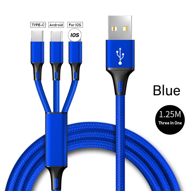 Multi Charging Cable 3 in 1 Braided Max to 3.1A Faster Micro USB type C Cable For iPhone Mobile Phone Cable
Multi Charging Cable 3 in 1 Braided Max to 3.1A Faster Micro USB type C Cable For iPhone Mobile Phone Cable