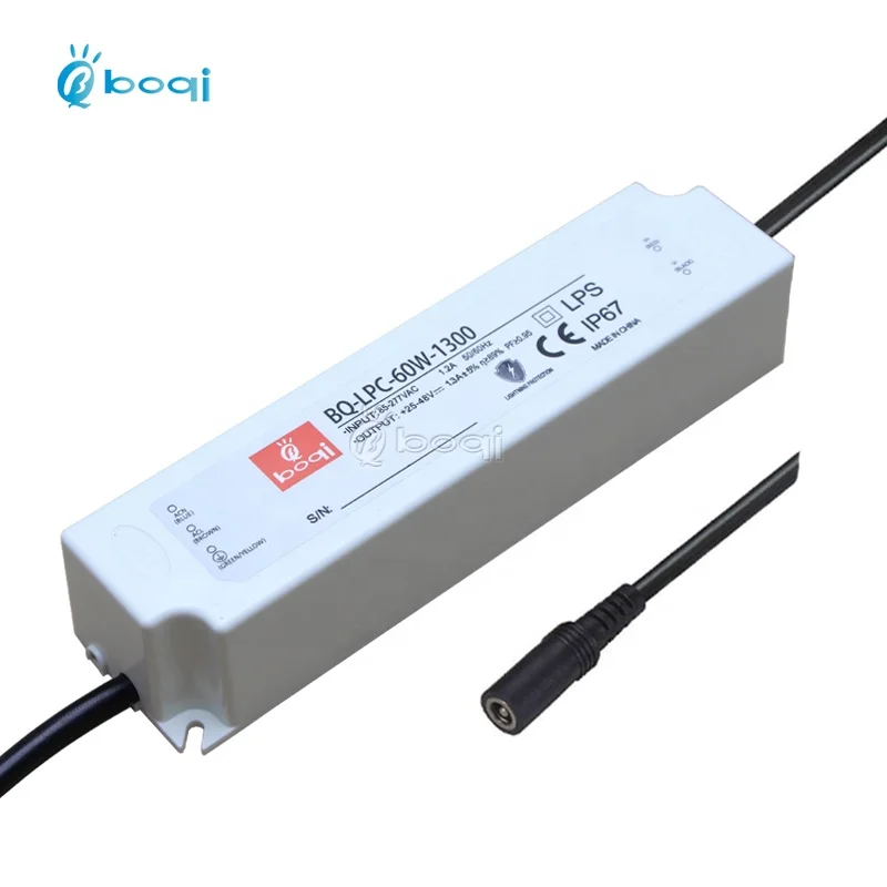 boqi CE FCC SAA 60w 30-42v 1300ma constant current led panel driver