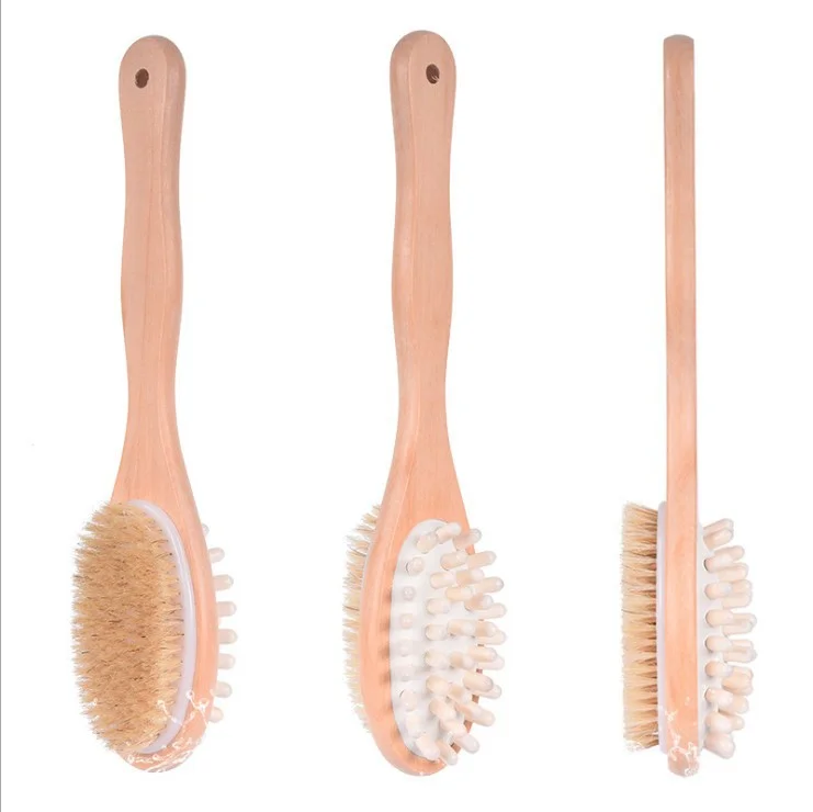 Bath Brush Dry Skin Wood Long Handle Face Brush Body Cleaner Soft Natural Two Face Massage Body Brush
Bath Brush Dry Skin Wood Long Handle Face Brush Body Cleaner Soft Natural Two Face Massage Body Brush